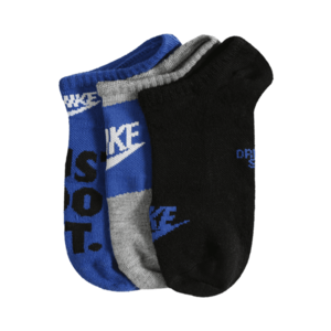 Nike Sportswear Ponožky kráľovská modrá / čierna / sivá melírovaná vyobraziť