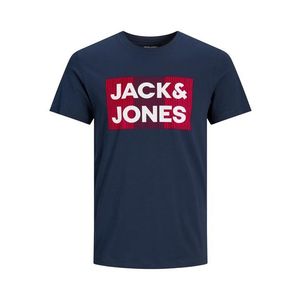 Jack & Jones Plus Tričko námornícka modrá / biela / svetločervená vyobraziť