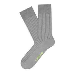 CHEERIO* Ponožky 'TOUGH GUY' sivá / neónovo zelená vyobraziť