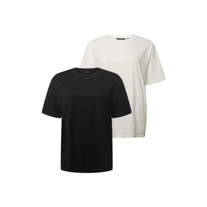 Vero Moda Curve Tričko 'NELLIE' čierna / biela vyobraziť