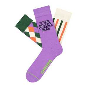 CHEERIO* Ponožky 'MERRY IN STYLE' zmiešané farby vyobraziť