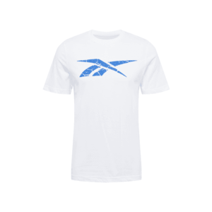 Reebok Sport Funkčné tričko 'VECTOR' biela / modrá vyobraziť