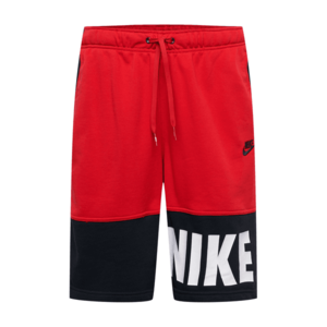 Nike Sportswear Nohavice červená / čierna / biela vyobraziť