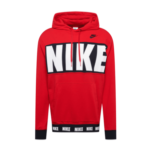 Nike Sportswear Mikina červená / biela / čierna vyobraziť