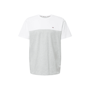 Tommy Jeans Tričko 'YOKE' biela / sivá melírovaná vyobraziť