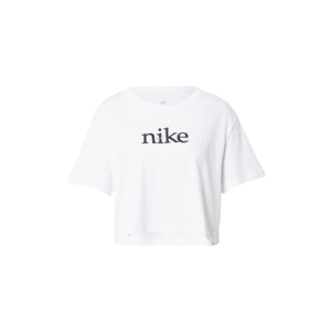 Nike Sportswear Tričko biela / čierna / svetlofialová vyobraziť