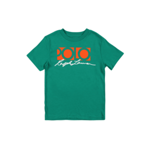 Polo Ralph Lauren Tričko zelená / oranžová / biela vyobraziť