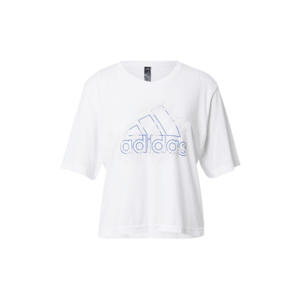 ADIDAS PERFORMANCE Funkčné tričko biela / modrá vyobraziť
