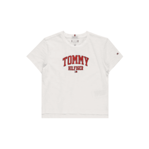 TOMMY HILFIGER Tričko červená / biela melírovaná vyobraziť
