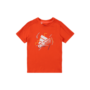 ADIDAS PERFORMANCE Funkčné tričko oranžovo červená / biela / svetlomodrá / námornícka modrá / šafránová vyobraziť