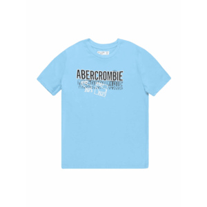 Abercrombie & Fitch Tričko svetlomodrá / biela / čierna vyobraziť