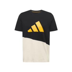 ADIDAS PERFORMANCE Funkčné tričko čierna / žltá / krémová vyobraziť