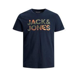 Jack & Jones Junior Tričko 'Oldier' námornícka modrá / olivová / tmavozelená / marhuľová vyobraziť