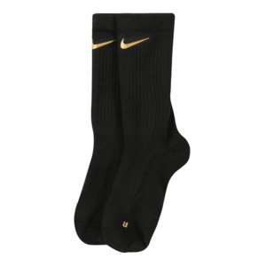 NIKE Športové ponožky 'Elite' čierna / zlatá žltá vyobraziť