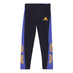 ADIDAS PERFORMANCE Športové nohavice čierna / kráľovská modrá / žltá vyobraziť