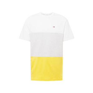 Tommy Jeans Tričko žltá / biela / sivá melírovaná vyobraziť