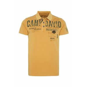 CAMP DAVID Tričko žltá / modrosivá vyobraziť