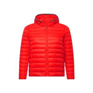 Tommy Hilfiger Curve Prechodná bunda oranžovo červená / biela / námornícka modrá / červená vyobraziť