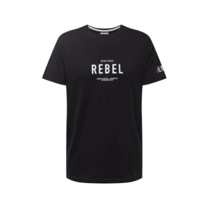 Redefined Rebel Tričko 'Ronan' čierna / biela vyobraziť