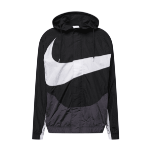 Nike Sportswear Prechodná bunda čierna / biela / antracitová vyobraziť