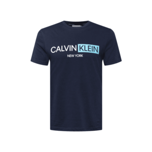 Calvin Klein Tričko námornícka modrá / biela / tyrkysová vyobraziť