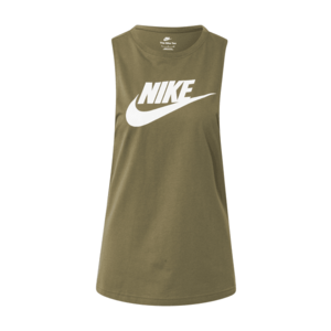 Nike Sportswear Top olivová / biela vyobraziť