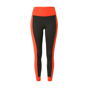 NIKE Športové nohavice čierna / oranžová vyobraziť