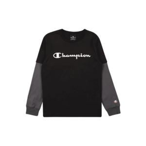 Champion Authentic Athletic Apparel Tričko čierna / biela / sivá vyobraziť