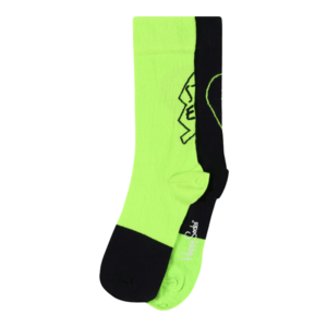 Happy Socks Ponožky čierna / neónovo zelená vyobraziť