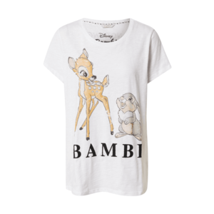 Frogbox Tričko 'Bambi' biela / svetlohnedá / čierna vyobraziť