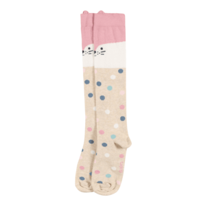 EWERS Ponožky 'Katze' prírodná biela / ružová / tmelová / modrosivá / tyrkysová vyobraziť