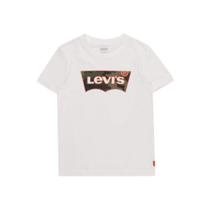 LEVI'S Tričko biela / kaki / oranžová vyobraziť