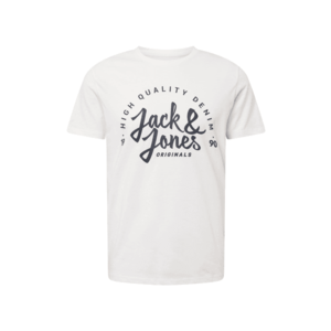 JACK & JONES Tričko 'KIMBEL' biela / tmavomodrá vyobraziť
