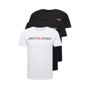 JACK & JONES Tričko čierna / biela / červená vyobraziť