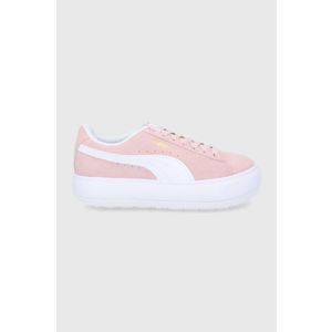 Topánky Puma 380686 ružová farba, na plochom podpätku vyobraziť