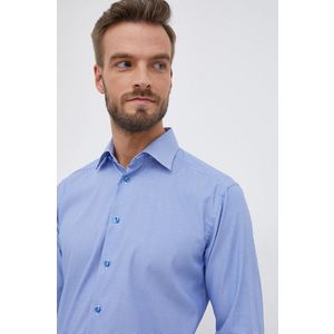 Bavlnená košeľa Eton pánska, regular, s klasickým golierom vyobraziť