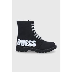 Detské topánky Guess čierna farba vyobraziť