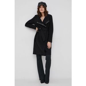 Kabát Vero Moda dámsky, čierna farba, prechodný vyobraziť