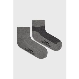 Ponožky Levi's pánske, šedá farba vyobraziť