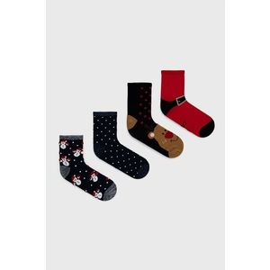 Ponožky Vero Moda dámske, tmavomodrá farba vyobraziť