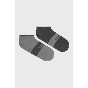 Ponožky Levi's šedá farba vyobraziť