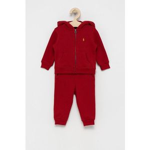 Detská súprava Polo Ralph Lauren červená farba vyobraziť