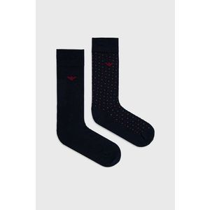 Ponožky Emporio Armani Underwear pánske, tmavomodrá farba vyobraziť