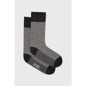 Ponožky s prímesou vlny Levi's šedá farba vyobraziť