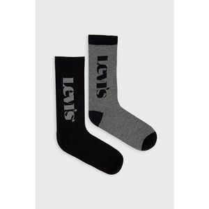 Ponožky Levi's pánske, čierna farba vyobraziť