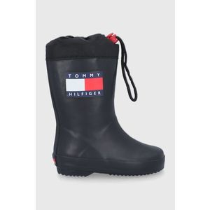 Detské gumáky Tommy Hilfiger čierna farba vyobraziť