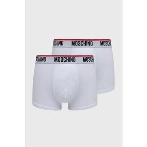 Boxerky Moschino Underwear pánske, biela farba vyobraziť