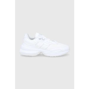 Topánky adidas Originals GX0420 biela farba, na plochom podpätku vyobraziť
