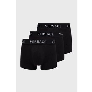 Boxerky Versace (3-pak) pánske, čierna farba vyobraziť