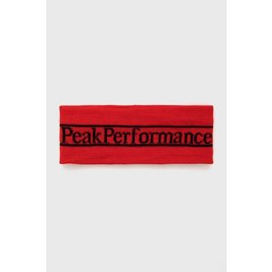 Čelenka Peak Performance červená farba vyobraziť